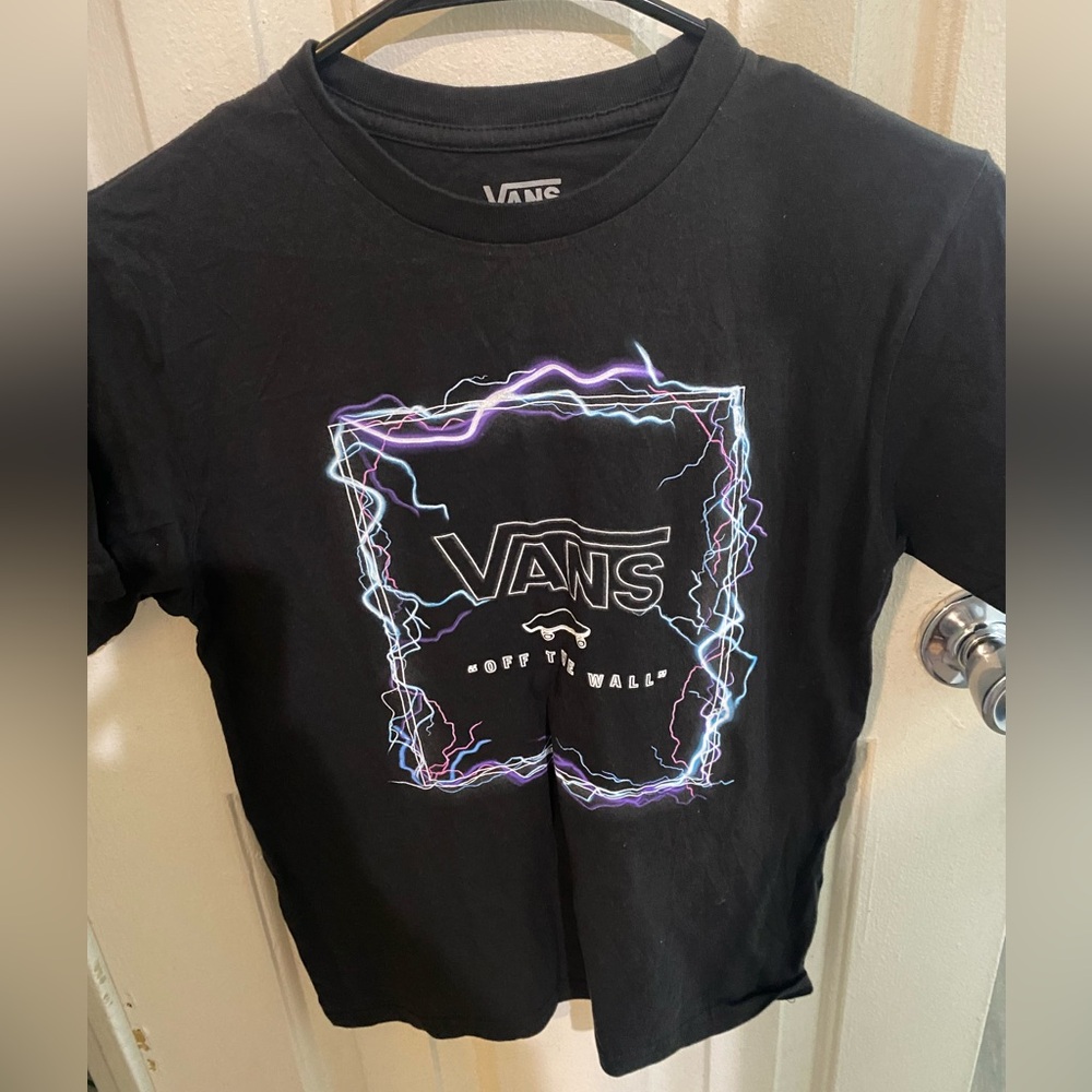Vans Black Electric Graphic Kids Tee